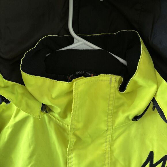 Helly Hansen Jacket M Reflective Collared Nautical Waterproof Jacket Zip Mammoth - Picture 4 of 16